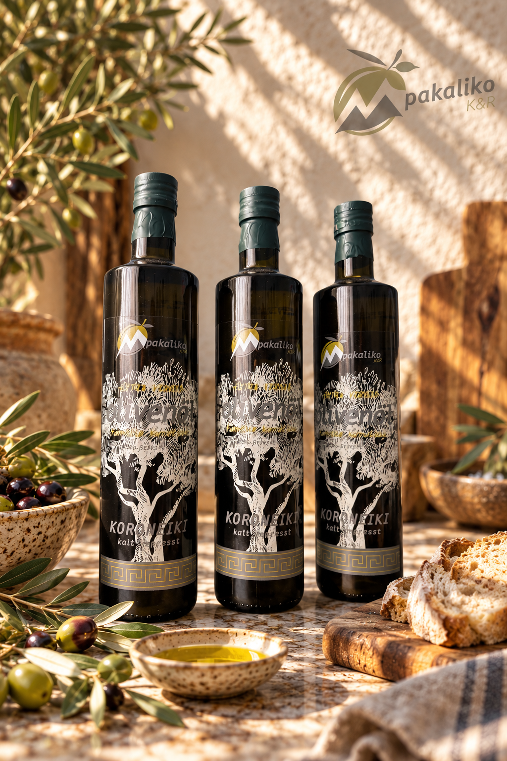 3 × 500 ml Koroneiki-Olivenöl - Genuss im Vorteilspack 