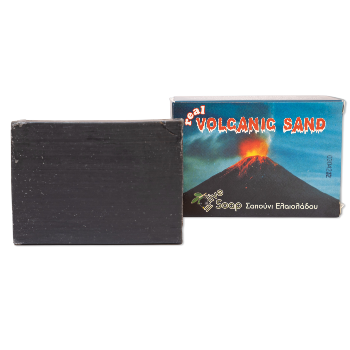 Handgemachte Olivenölseife mit Lava Sand