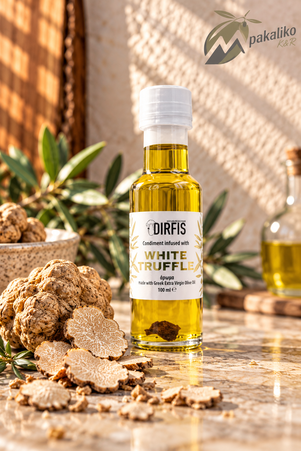 Exzellente Ölkomposition mit weißem Trüffelaroma (Tuber magnatum) 100ml