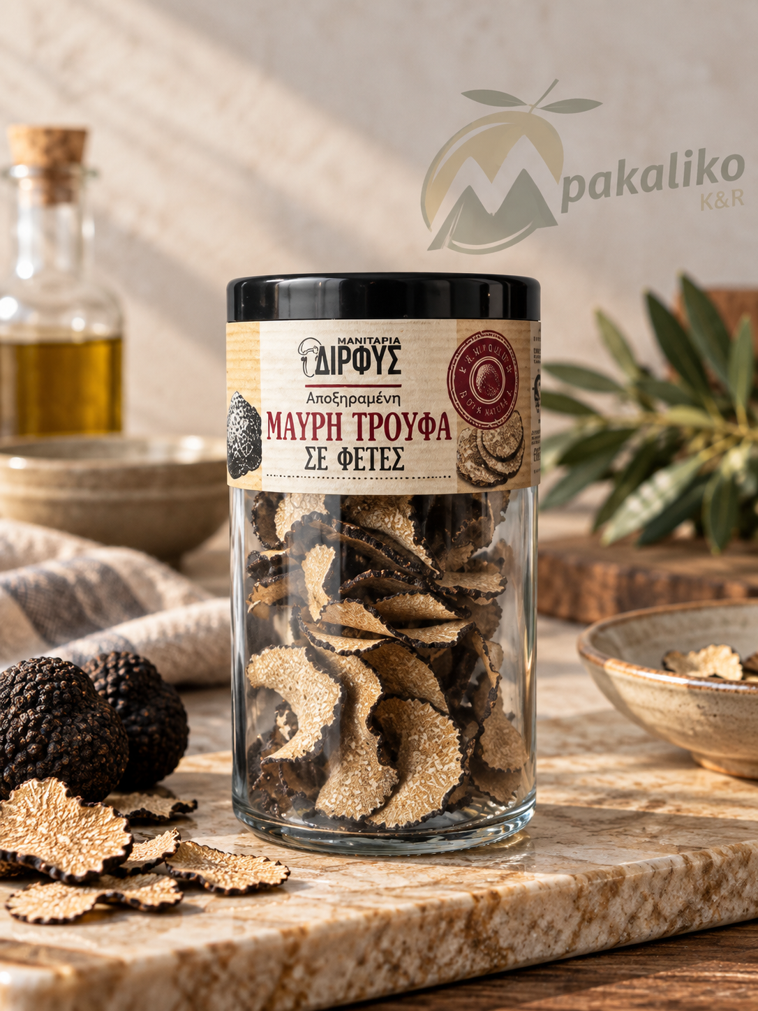 Getrockneter schwarzer Sommertrüffel in Scheiben  (Tuber aestivum) 10gr