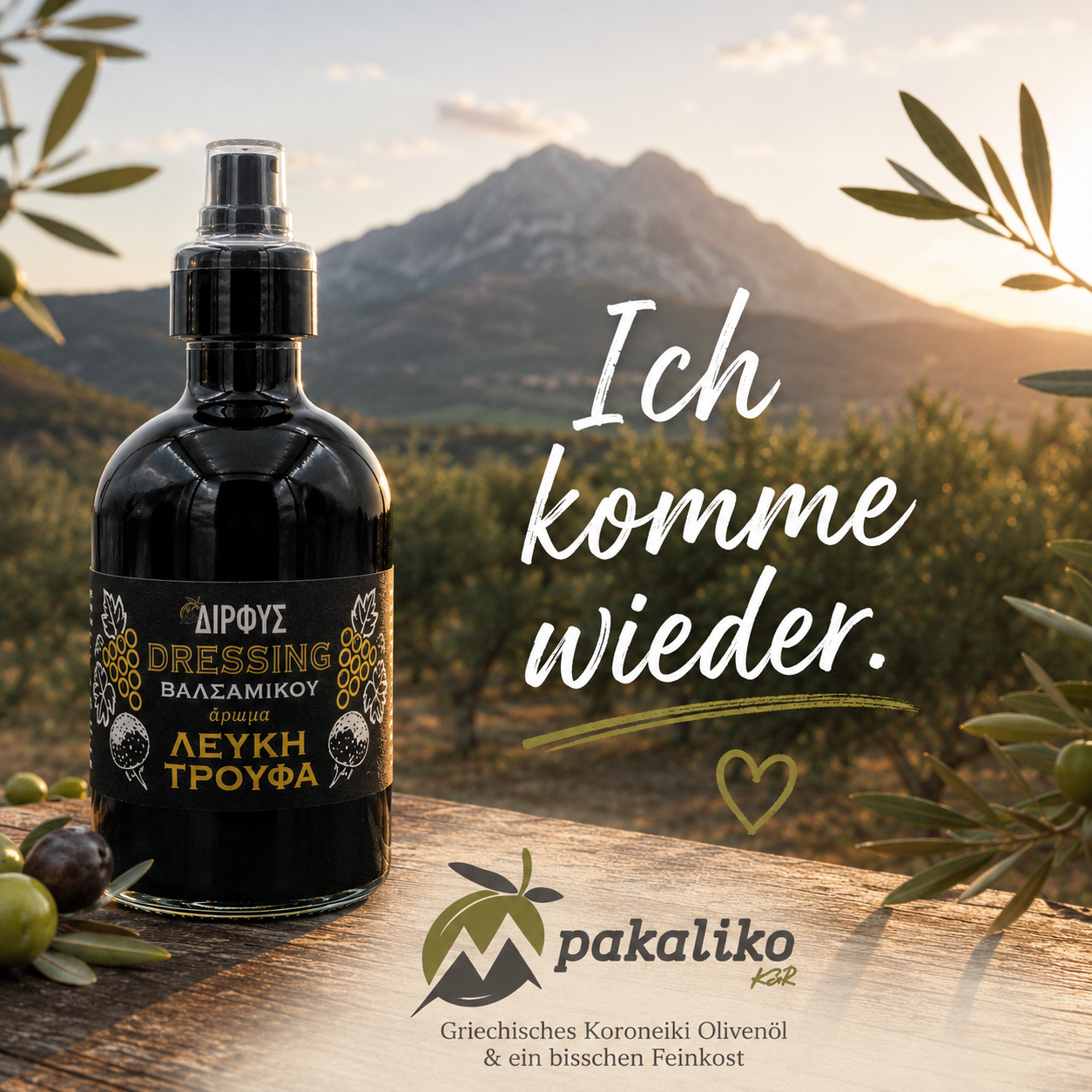 Balsamico Dressing mit Traubenmost und Aroma von weißer Trüffel 100 ml 